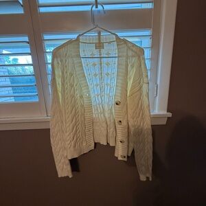 Cyrus Cream Cable Knit Sweater